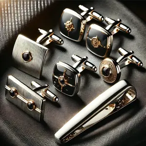 Cufflinks and Tie Clip Sets